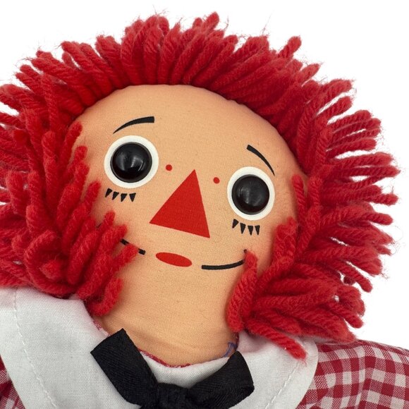 Vintage Hasbro Raggedy Ann & Andy Cloth Dolls 12" 1996 Collectible Set - Picture 4 of 8